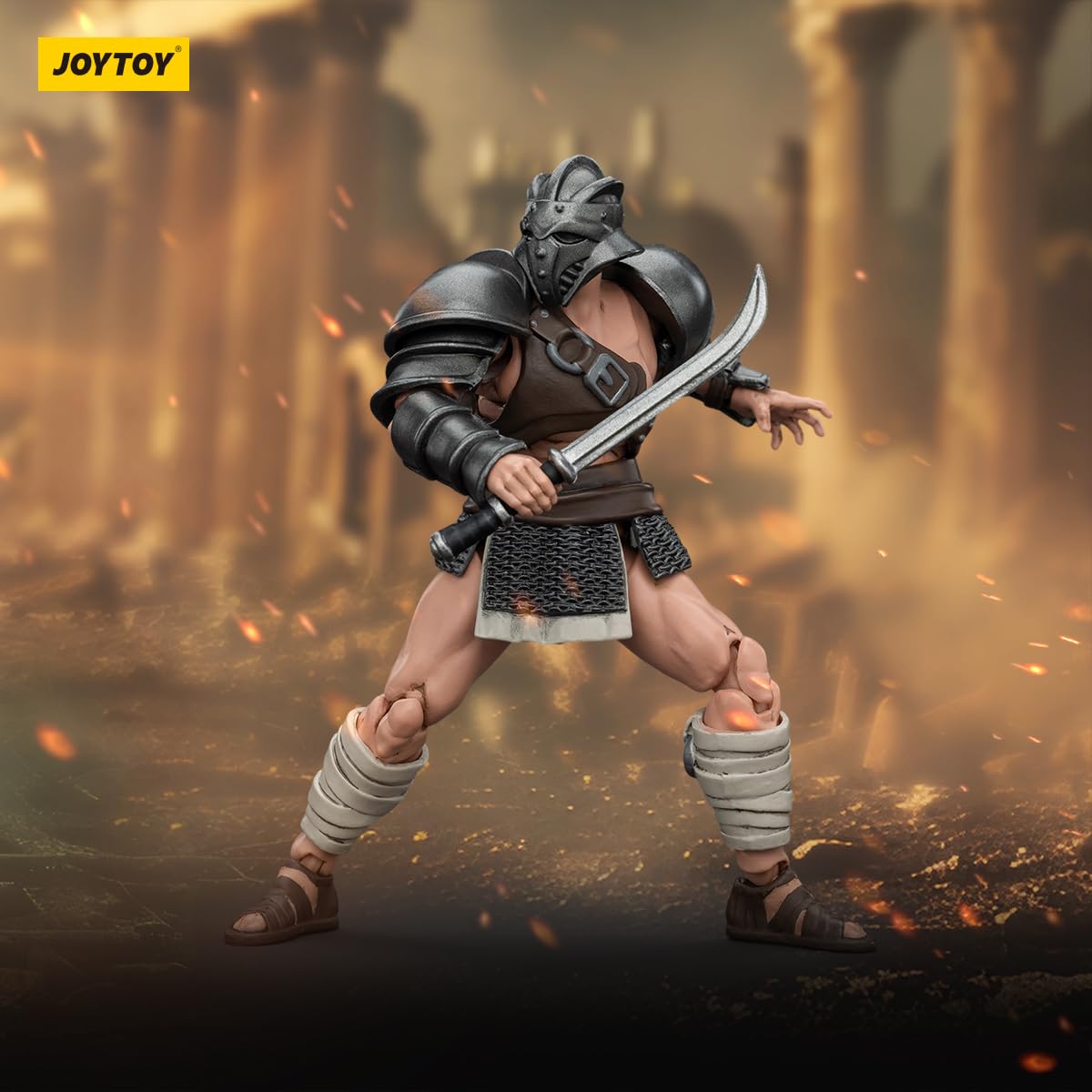 Beerise Joytoy 1/18 Action Figures - Strife Roman Gladiator Scissor- 4,Classic Character,Collectible,Age 15 And Above