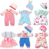Artst Doll Clothes,12 Inch Baby Doll Clothes 6 Sets Include 5 Caps Fit For 10 Inch /11 Inch/ 12 Inch Baby