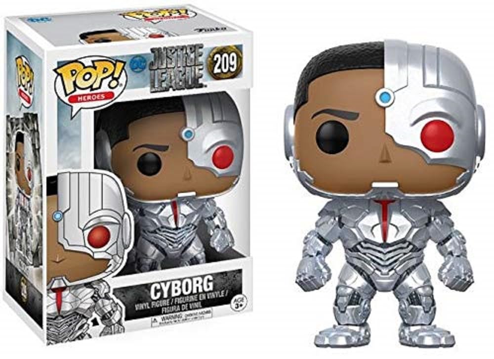 Funko POP! Movies Cyborg Figure - Vinyl Collectible, Model 13487, DC Justice League