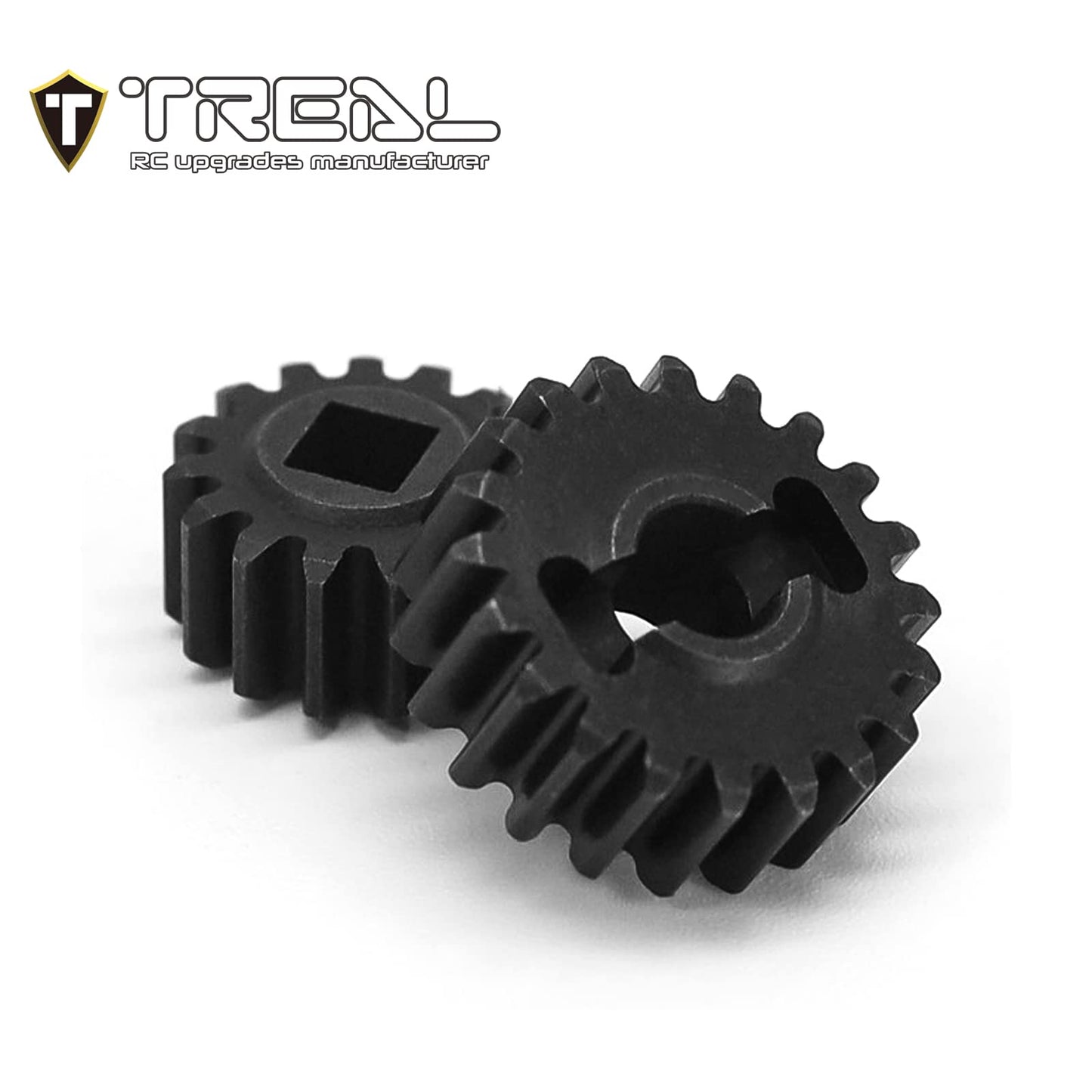 Treal Scx10 Iii/Capra Overdrive Portal Gears Harden Steel Gears Compatible With Axial 1/10 Scx10 3 Capra (15T/20T),Overdrive 43%