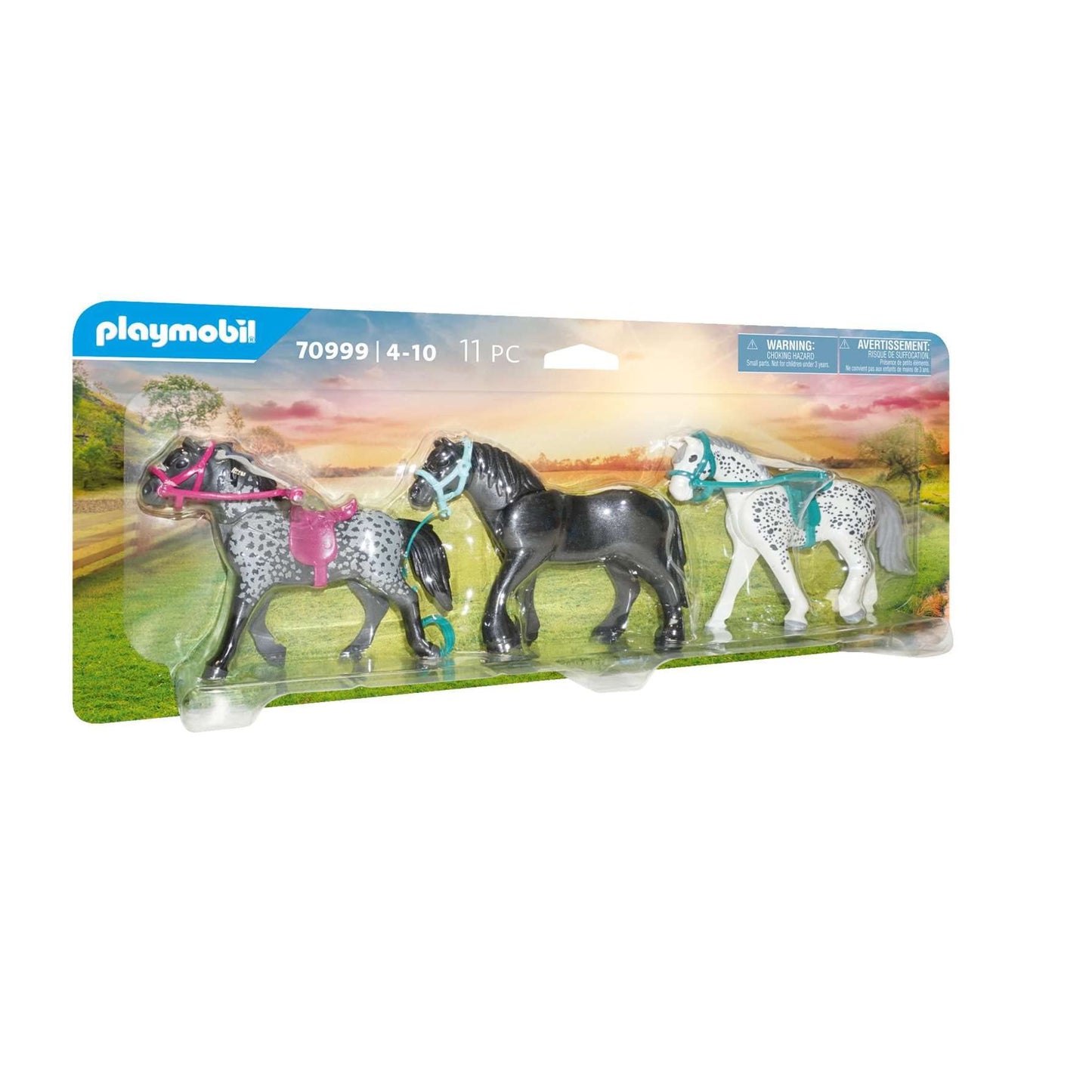 Playmobil Horse Trio Model 70999 - Plastic Knabstrupper One Size фигурка
