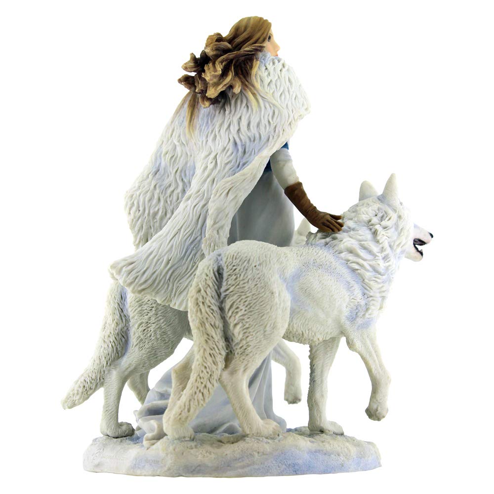 Nemesis Now Anne Stokes Winter Guardians Figurine 23Cm White, Resin