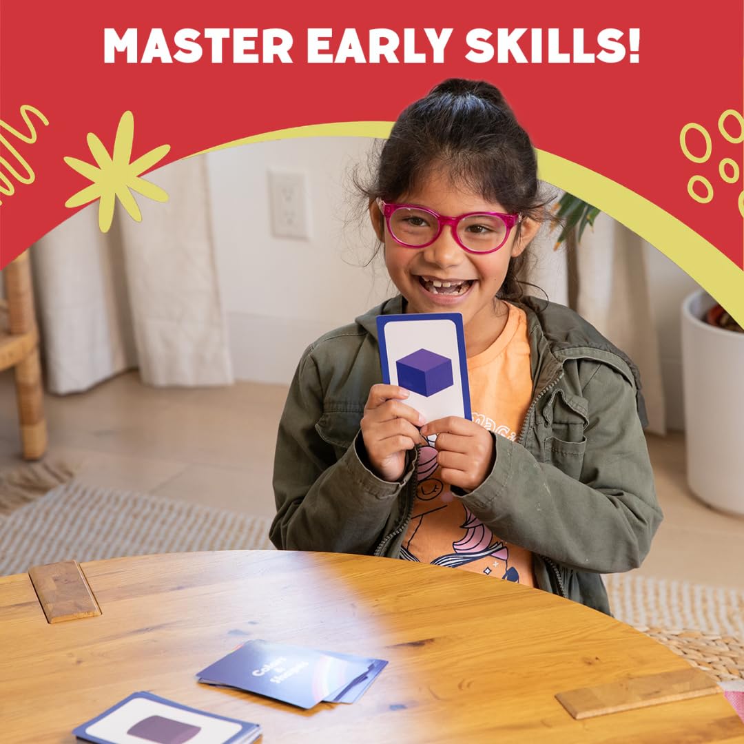 The Fidget Game Flash Cards For Children Ages 3+ - Learning Tools For Letters, Numbers, Addition & Subtraction, Shapes & Telling Time. Preschool Kindergarten Flashcards
