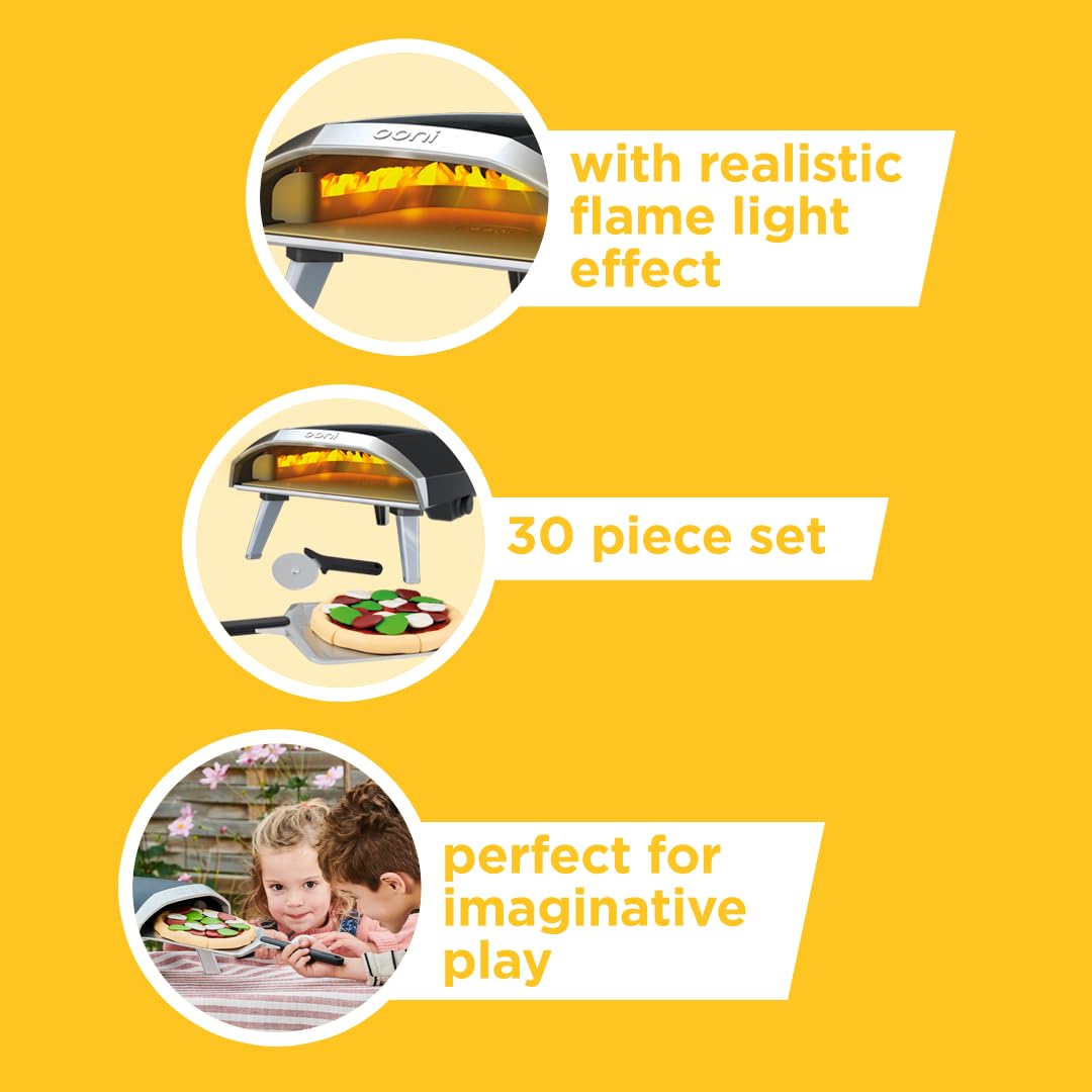 Casdon Ooni Koda Pizza Oven | Toy Pizza Oven For Children Aged 3+ | Features Real Flame-Effect Light!