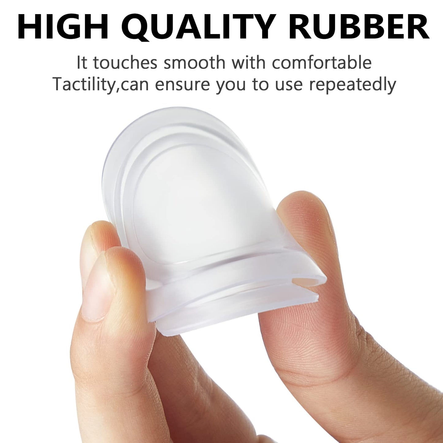 Boao 20 Pieces Piggy Bank Stopper Replacement Piggy Bank Plugs Bulk Rubber Saving Box Stopper(5 Sizes,Clear)