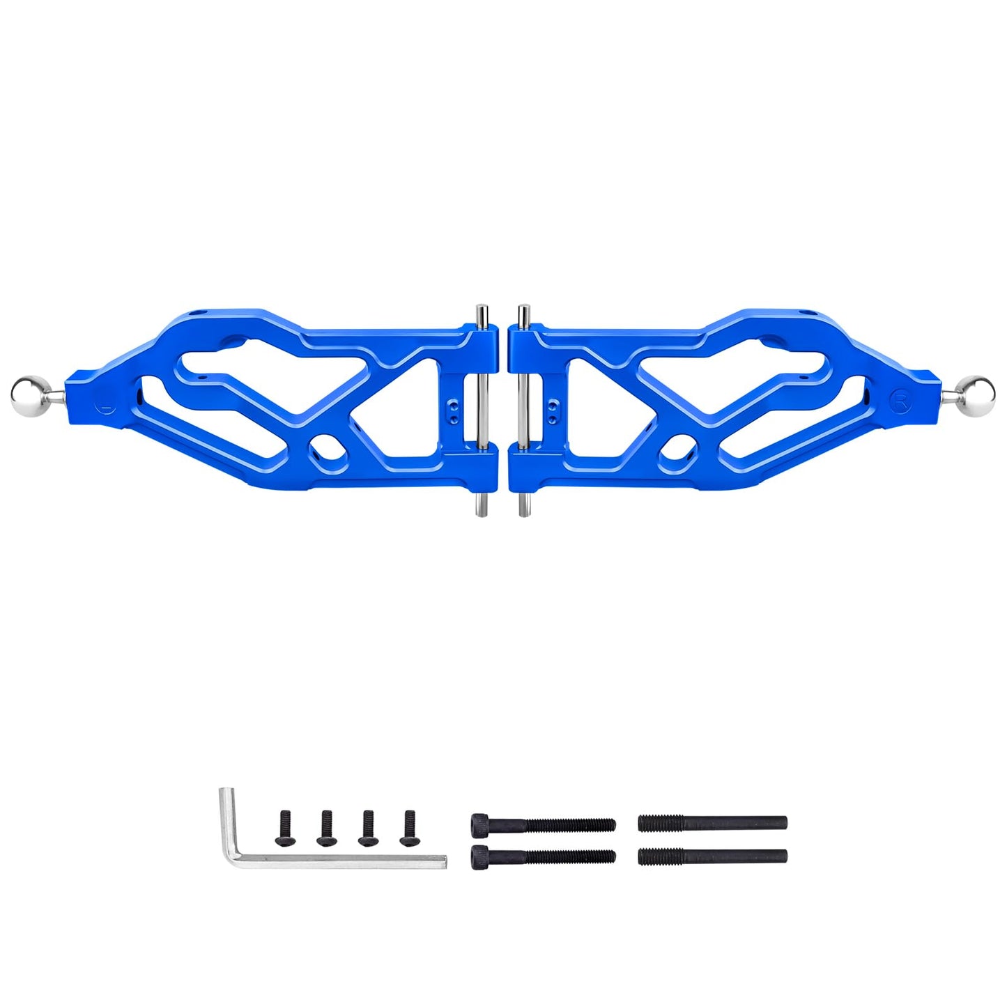 Gohobby Aluminum Front Lower Suspension Arms For Arrma Kraton 8S Blx 1/5 Scale Rc Truck (1 Pair), Replaces Ara330589 (Red)