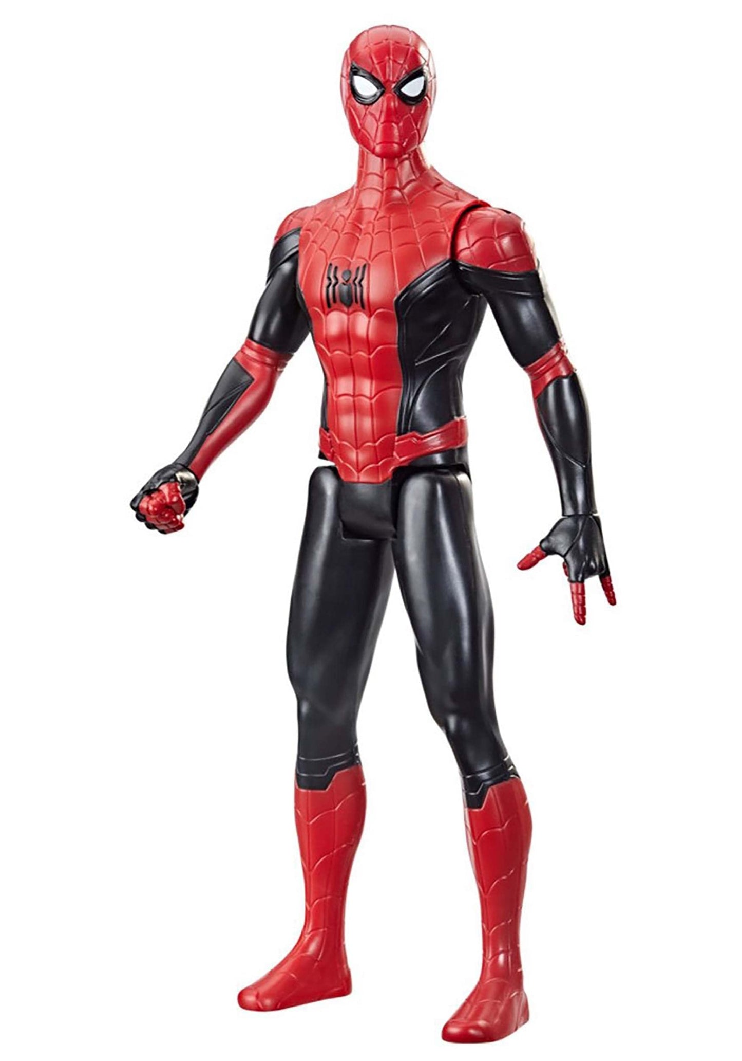 Spider-Man Marvel Titan Hero Series 12-Inch New Red And Black Suit Action Figure Toy, Movie Inspired, For Kids Ages 4 And Up