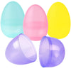 Artcreativity 8'' Jumbo Plastic Easter Eggs, Set Of 4 - Large Fillable Eggs In Assorted Translucent Colors, Perfect For Easter B