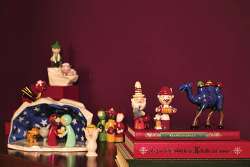 Alessi Agj01 11 Trino Figurine In Porcelain. Hand-Decorated. - 4 Inch.