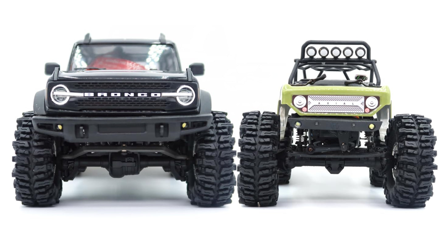 HOBBYSOUL 1.0 Mud Slingers Tires 64 * 25mm Super Soft Sticky 1.0 Crawler Tires for RC 1/24 AX24 SCX24 FCX24 1/18 TRX4M Upgrade