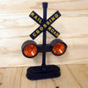 Hayes Railroad Train Track Crossing Sign with Flashing Lights & Sounds, Medium, Plastic, Model 102851, As Shown