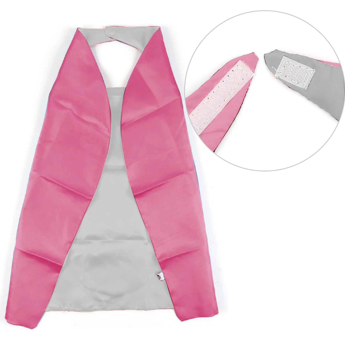 Mizzuco Superhero Capes For Kids Cloak With Mask Halloween Costumes And Party Dress Up 2Pcs(Rose-Red+Black)