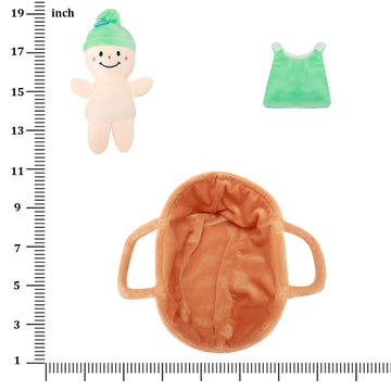 Qpewep Plush Multicultural Baby Dolls Set - 6 pcs Soft Sensory Toys with Interchangeable Clothes for All Ages