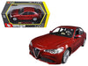 2016 Alfa Romeo Giulia Burgundy 1/24 Diecast Model Car by Bburago