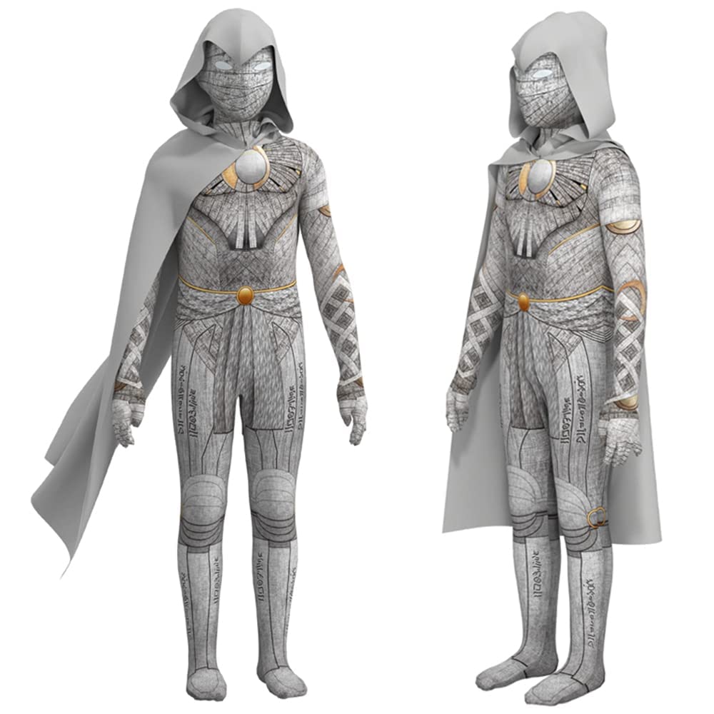 Maturead Kids Knight Costume 2024 Halloween Party Cosplay Outfits Jumpsuit Hooded Cloak For Boys