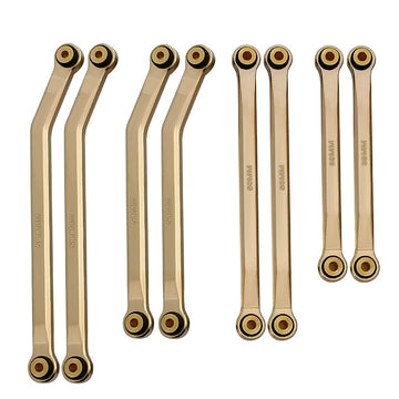 Rclions Higher Extra Clearance Rc Links Linkage Set For 1/24Th Axial Scx24 Bronco C10 Jlu Crc Rc Crawler Car Upgrades Parts (Gol