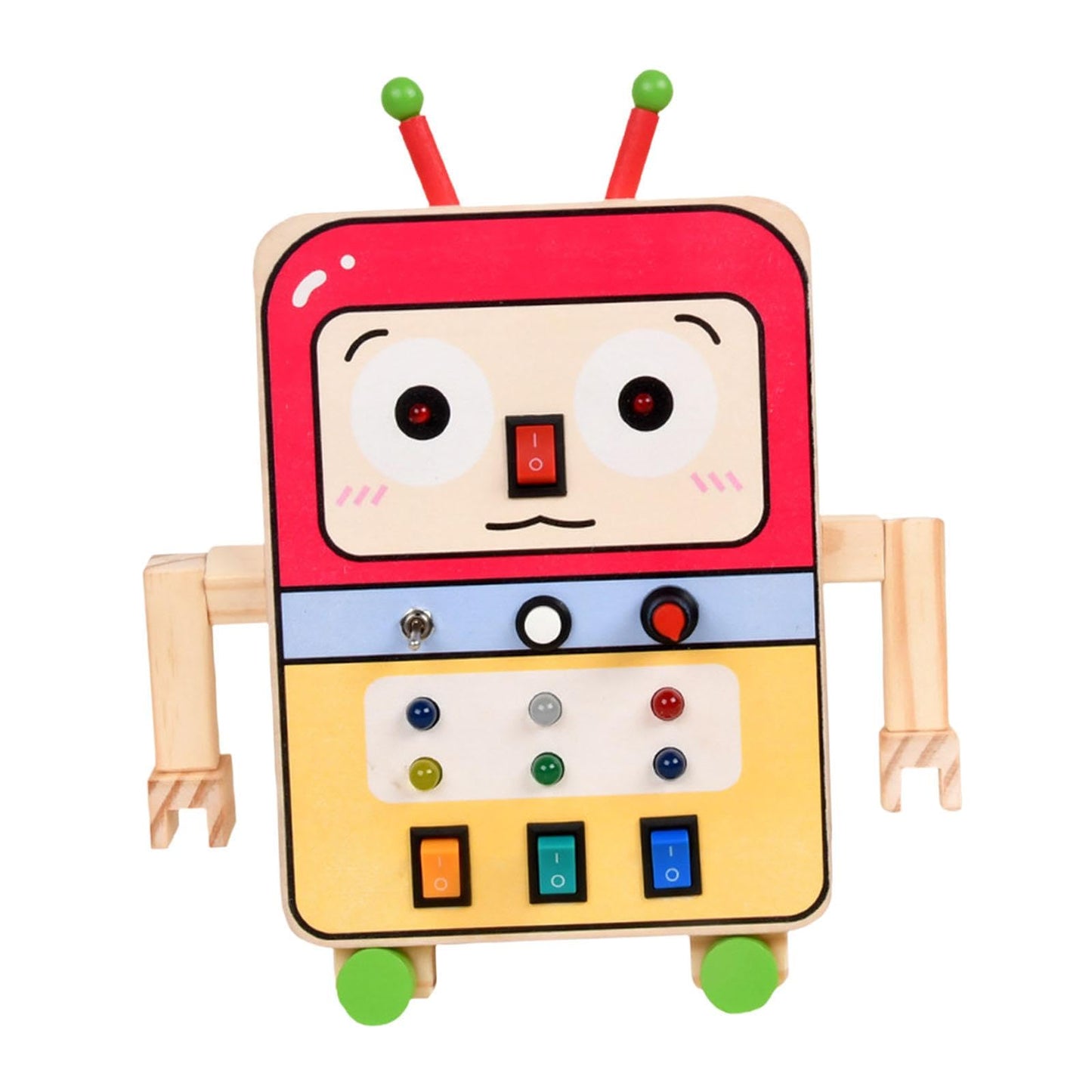 MerishoppWooden Busy Board Early Learning Educational Sensory Toy For Kids Boys Girls|Baby|Toys For Baby|Developmental Baby Toys