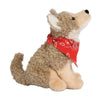 Douglas Trickster Coyote Plush Stuffed Animal - Tan/Cream/Red, 6.5 Sitting Soft Toy for Kids and Collectors