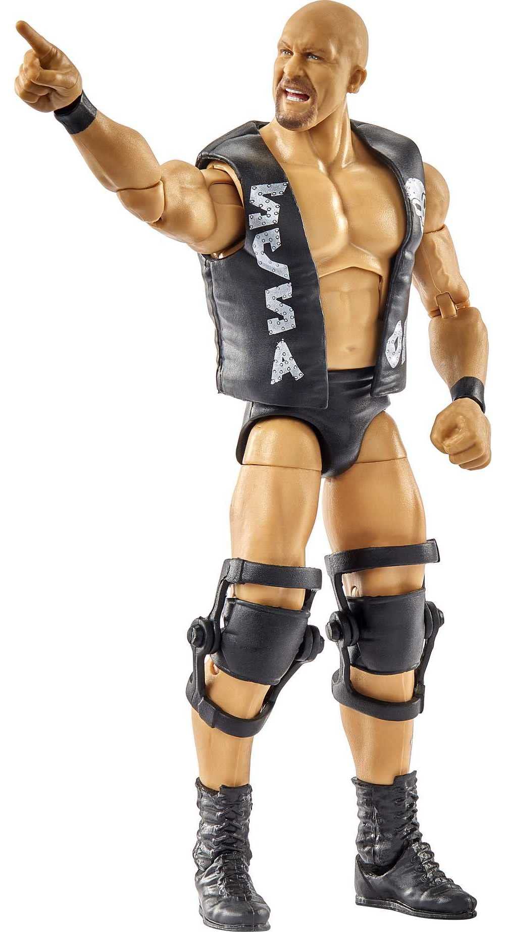 Mattel Wwe “Stone Cold” Steve Austin Wrestlemania Action Figure With Entrance Gear & Vince Mcmahon Build-A-Figure Pieces, 6-In Posable Collectible Gift For Wwe Fans Ages 8 Years Old & Up