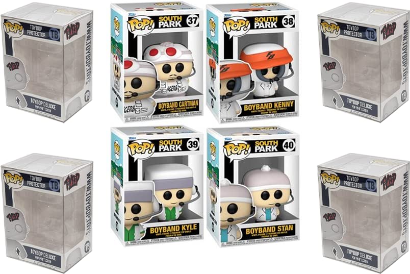 Funko South Park Boyband + Protector: Pop! Animation Vinyl Figure (Bundled With Toybop Box Protector Collector Case) (Set Of 4)