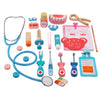 Toyartsy Wooden Doctor And Dentist Pretend Play Set For Kids - Includes Stethoscope, Thermometer, Syringe, Dental Tools, Imagina