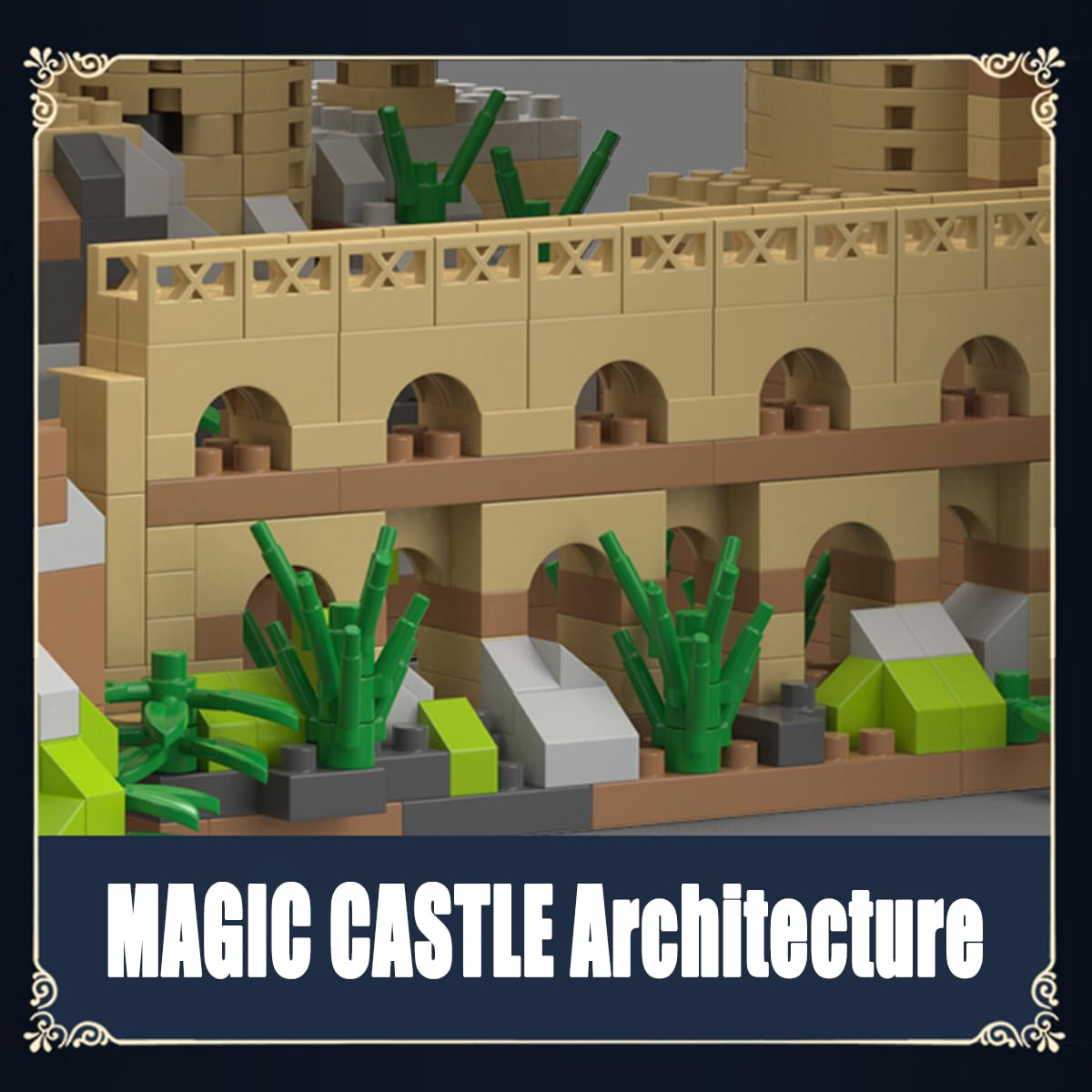 BDYDT Architecture Set Harry Castle Micro Building Blocks Set(5400PCS) - Architectural Model Toys Gifts for Kid and mature-themed