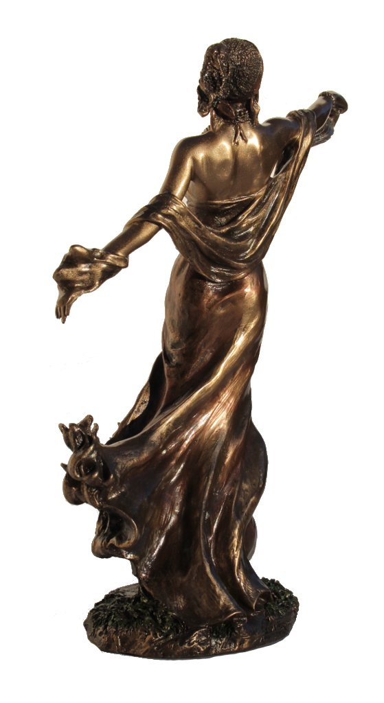 Oya - Goddess Of Wind, Storm And Transformation Figurine, Bronze Color