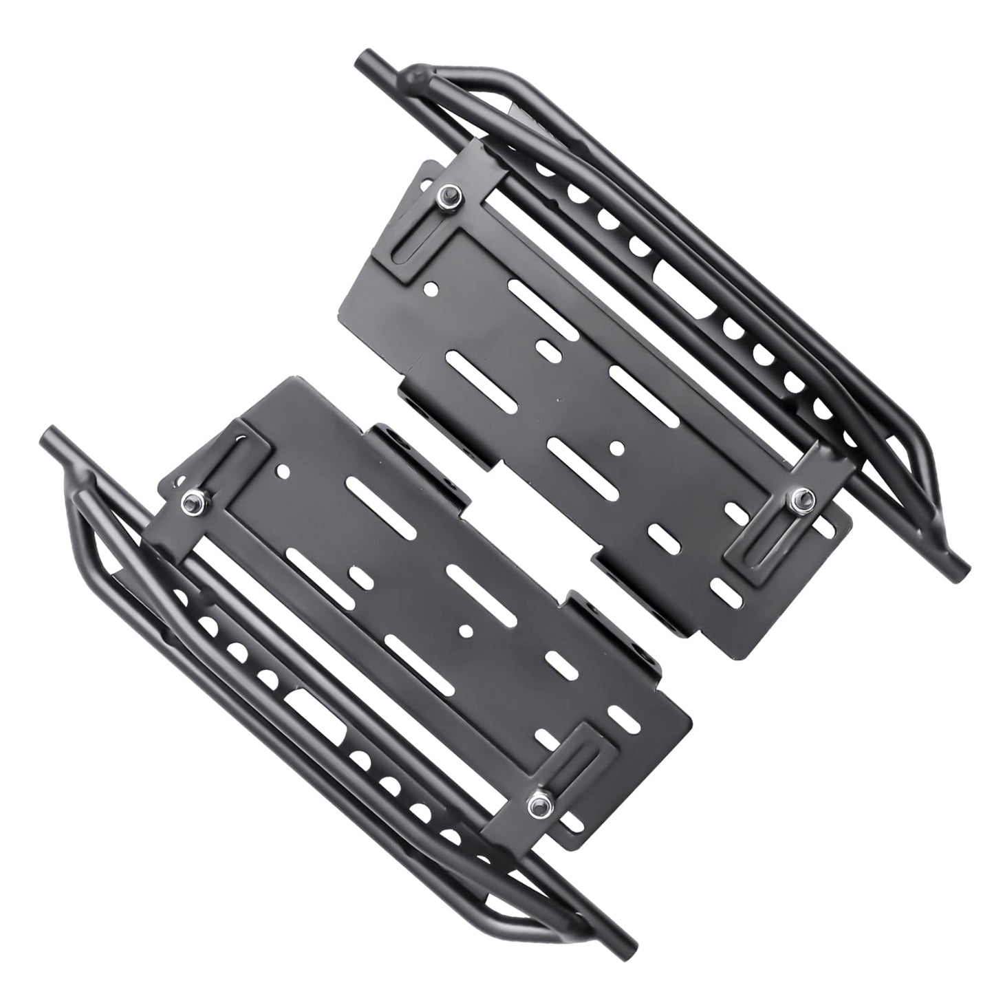 CrazyHobby 2Pcs RC Side Sliders Metal Side Plates Pedal for 1/10 Axial SCX10 II Jeep Cherokee Rock Crawler
