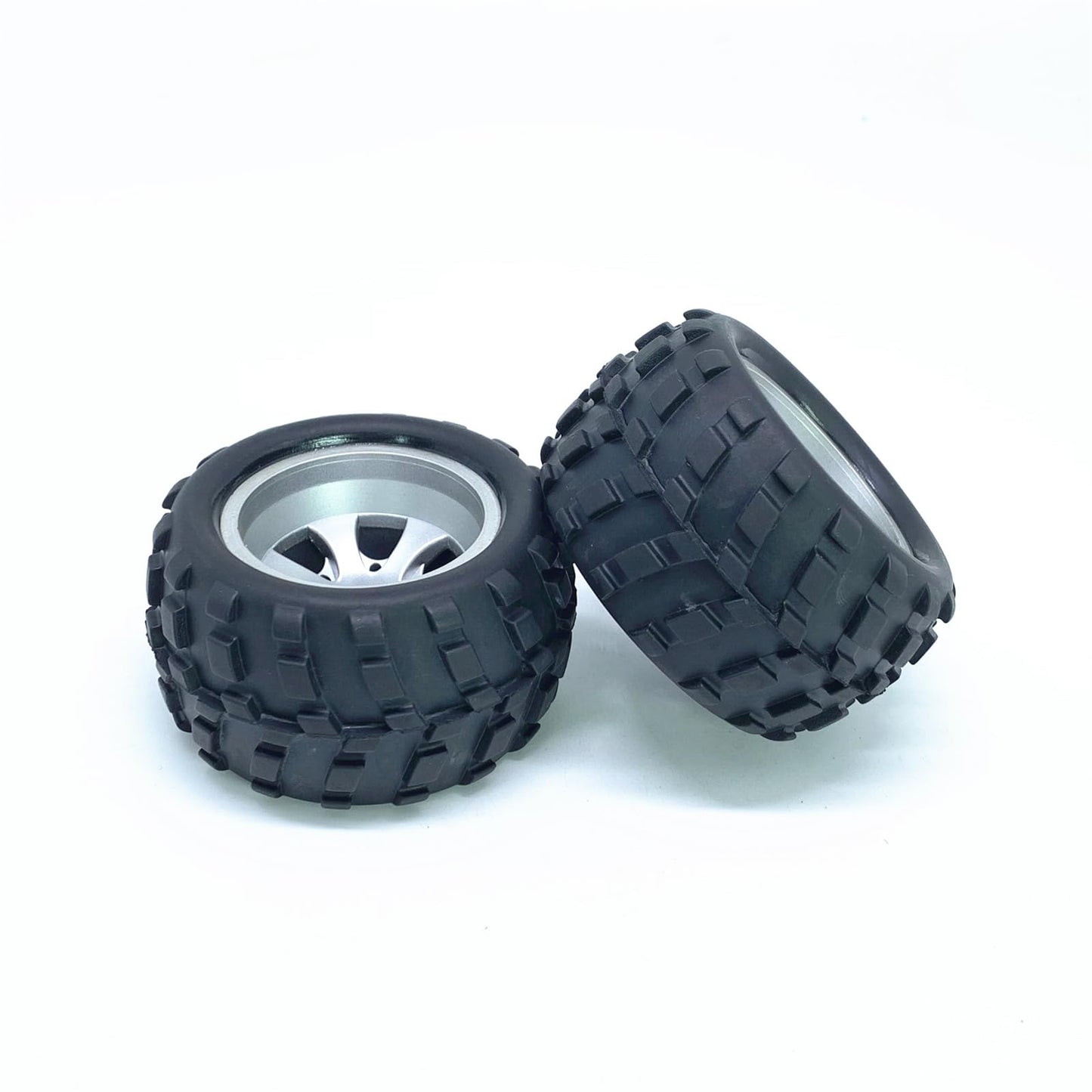 KingVal Replacement 2PCS Left + 2PCS Right Tire Tyre Wheel RC Parts Compatible with WLtoys A979 A979-B A979-A RC Car