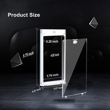 10-Pack One Touch Booster-Pack Magnetic-Holders - Uv Protection Clear Booster Pack Cases, Fit For Standard Cards Storage And Dis