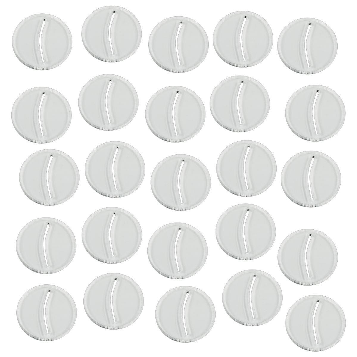 Litko Paper Miniature Bases | Slotted Paper Figure Holder | Compatible With Dungeons And Dragons | Game Card Stands (3Mm Clear Acrylic, 25Mm)