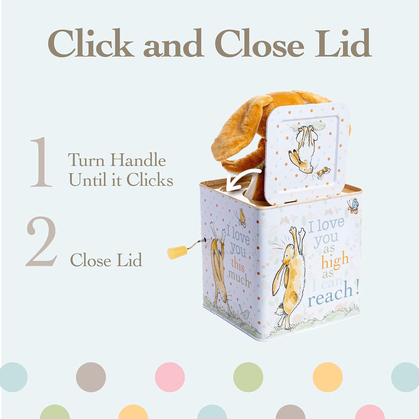 Kids Preferred Guess How Much I Love You - Nutbrown Hare Jack-In-The-Box - Musical Toy For Babies