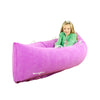 Bouncyband Medium Comfy Peapod Sensory Chair - Purple 60 - Fun Inflatable Peapod Chair Provides Therapeutic Sensory Relief and Compression for Kids Ages 6-12 Includes Electric Air Pump