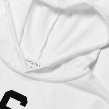 Teen Girl Crop Top Hoodies Usa Flag Long Sleeve Cropped Sweatershirt White 8T 9T