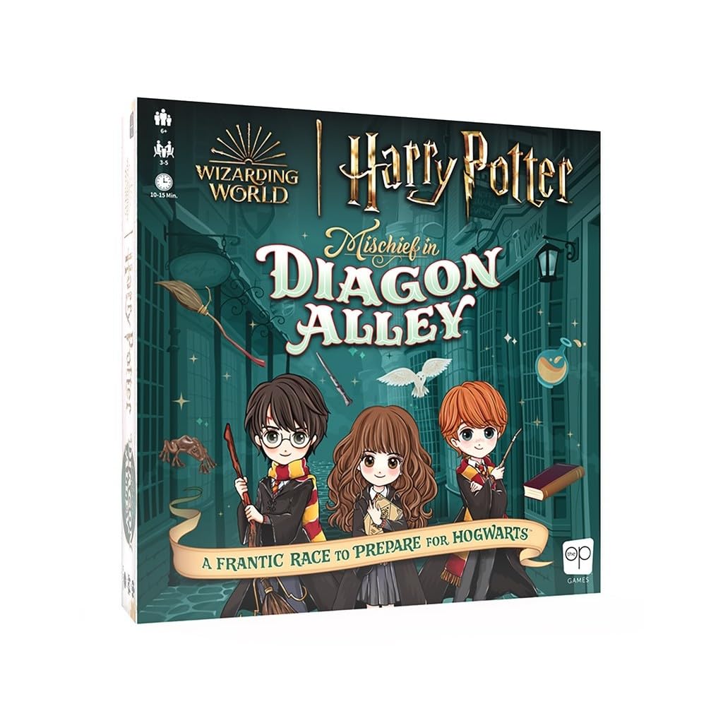 Harry Potter Mischief in Diagon Alley | Quick-Rolling Family Dice Game | Artwork Inspired by Harry Potter | Perfect Kids & Famil