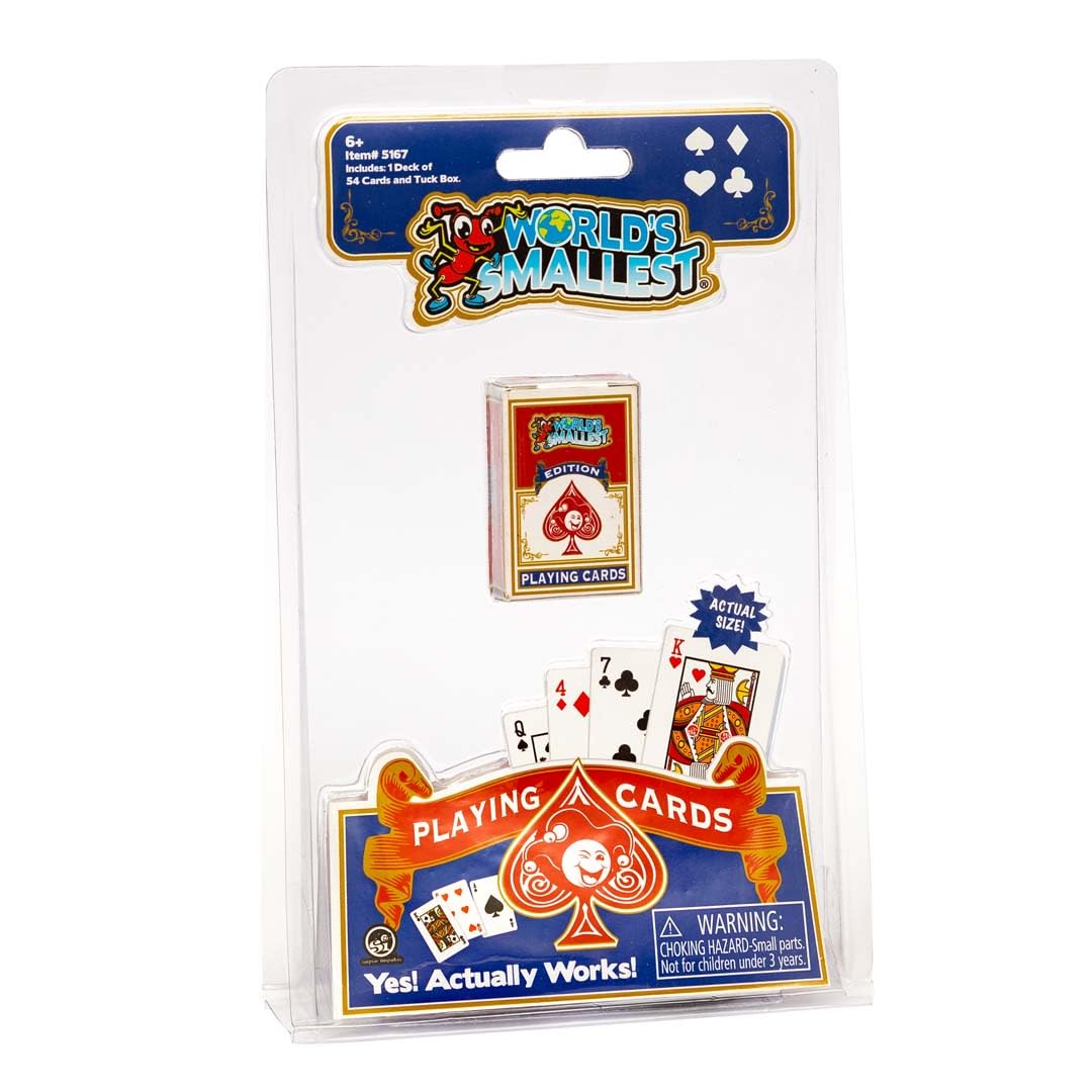World's Smallest Playing Cards - Multicolor, Small Size, Model 5167, Paper Material