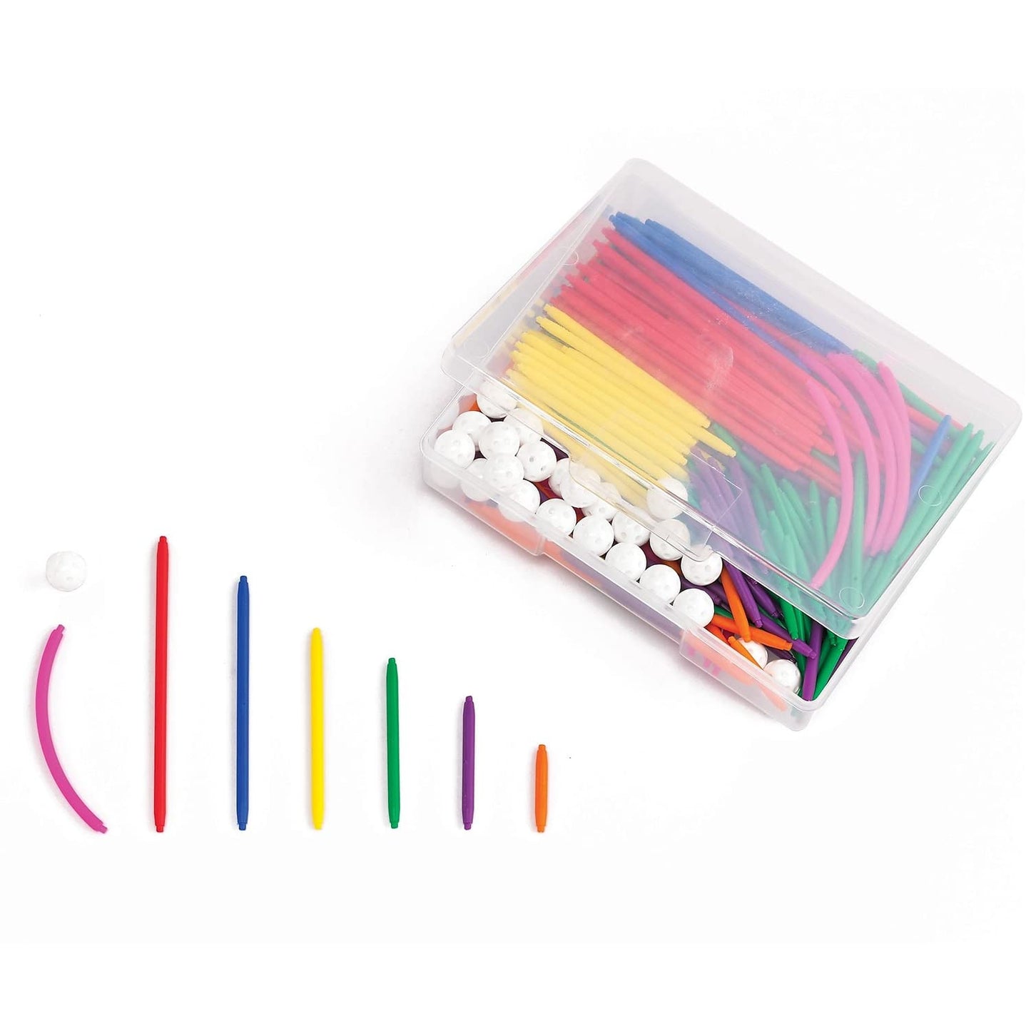 Edxeducation Skeletal Geo Set - 330 Pieces - Construction Toy - Learn Vertices, Faces And Edges