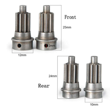 RCLions 1 Pair Steel Portal Drive Input Gear for 1/10 RC Car TRX4 Axle Upgrades Parts (Front)
