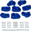 Swing Set Stuff Small Textured Rock Holds (Blue) with SSS Logo Sticker (Set of 8)