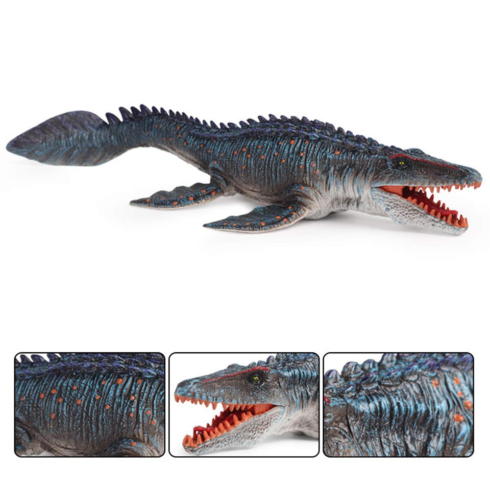 Rcomg Dinosaur Figure Mosasaurus Toy, Realistic Ancient Deep Sea Monster Figurine Educational Prehistoric Swimming Ocean Dinosau