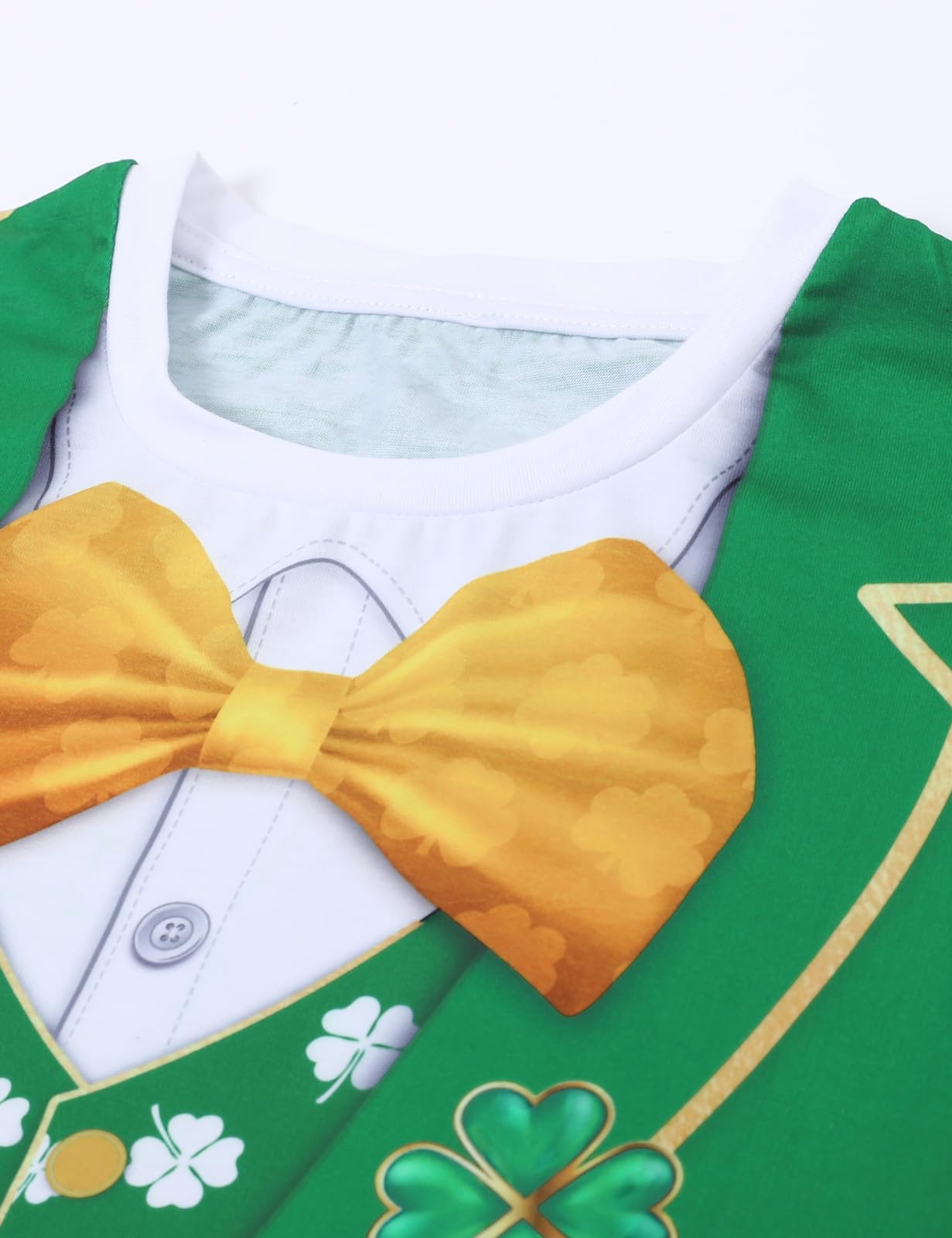 COSLAND Boys' St Patricks Day Shirt for Kids Novelty Top, Green, Small