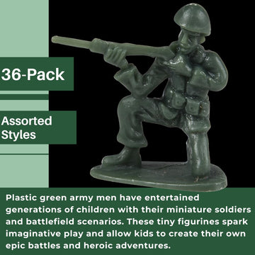 U. S. Toy Green Army Men Toy Soldiers Set, Classic Military Action Figures For Kids, Imaginative Play, Party Favors, And Collect