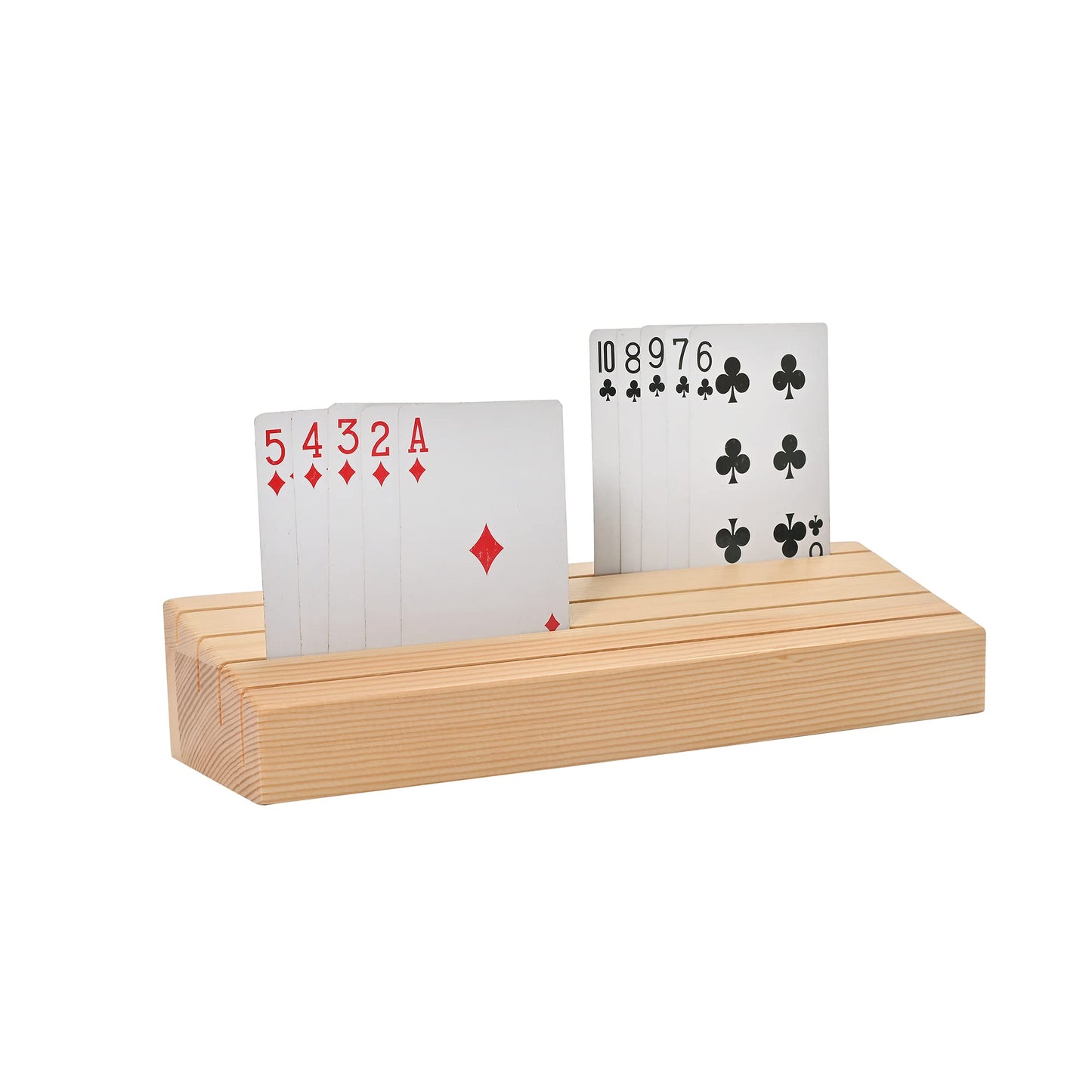 Willowdale Wooden Card Holder For Playing Cards Set Of 2, Canasta Cards Bridge Card Playing Card Holders For Adults, Solid Wood