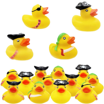 St. Patrick'S Pirate Rubber Duck Toy Duckies For Kids, Bath Birthday Projects Gifts Baby Showers Classroom Summer Beach And Pool