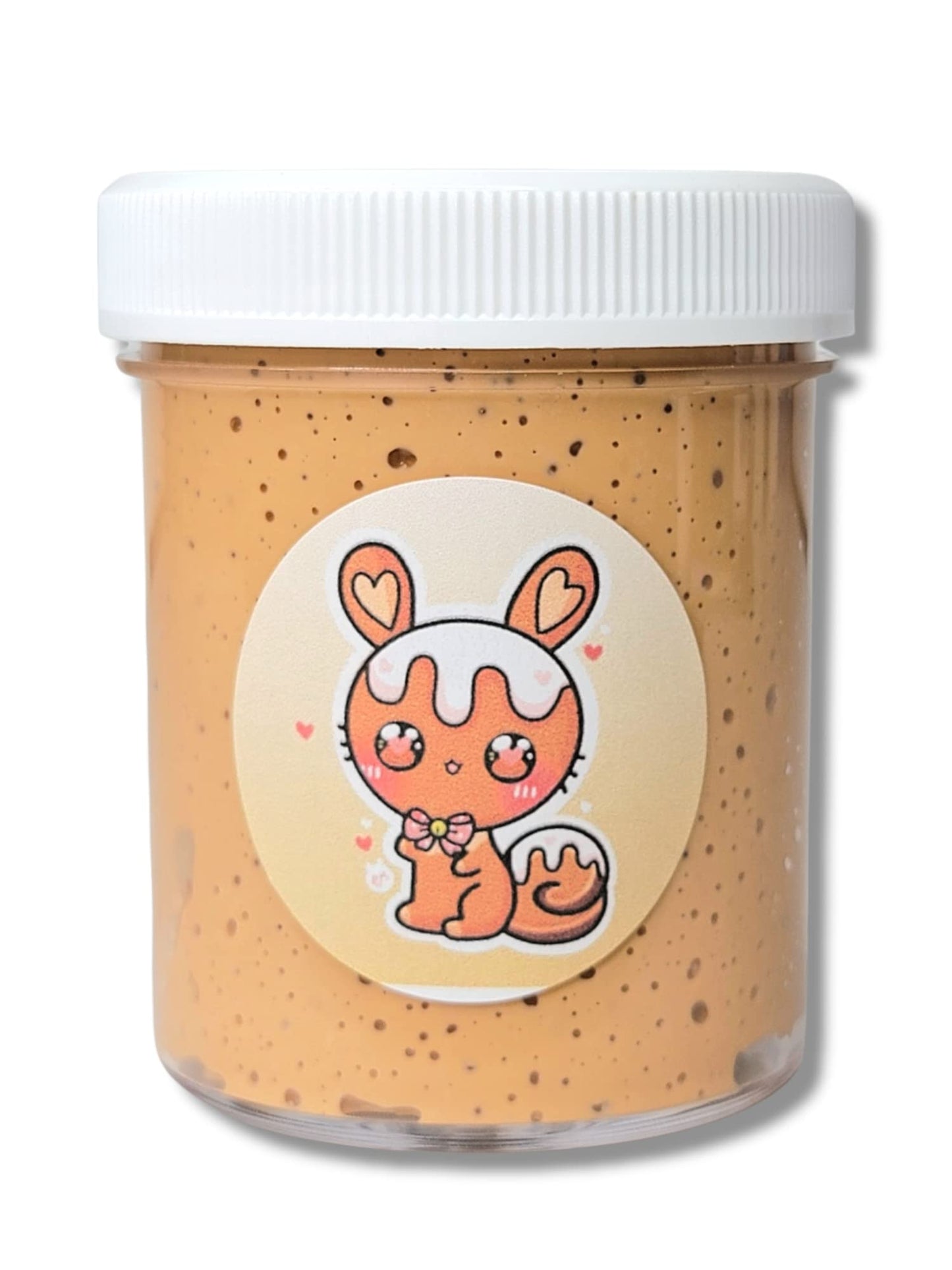 Cinnamonbun Snow Fizz Handmade Scented Crunchy Slime 4Oz - Hoshimi Slimes