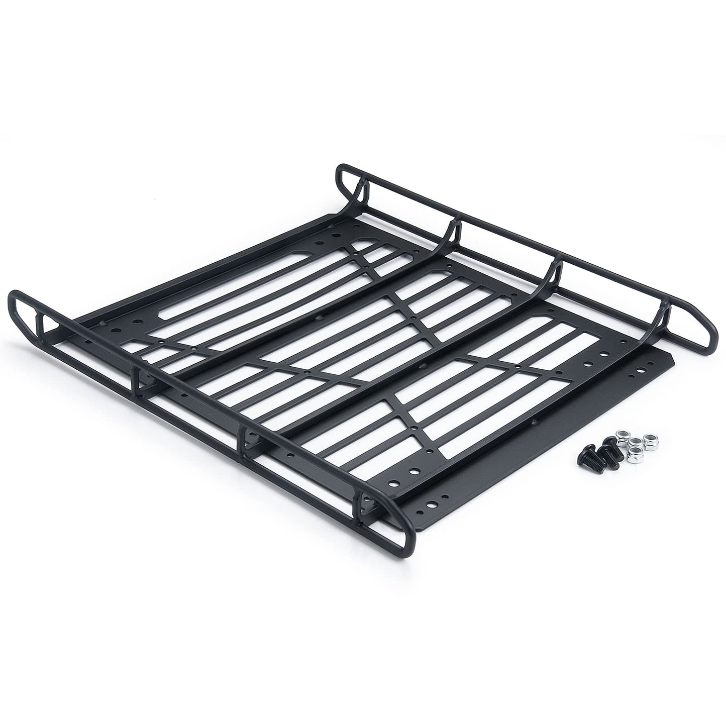 MORLORDY Stainless Steel RC Roof Rack Luggage Rack Set for 1/10 RC Crawler Car Accessories SCX10 III Upgrades JLU AXI03007 Parts