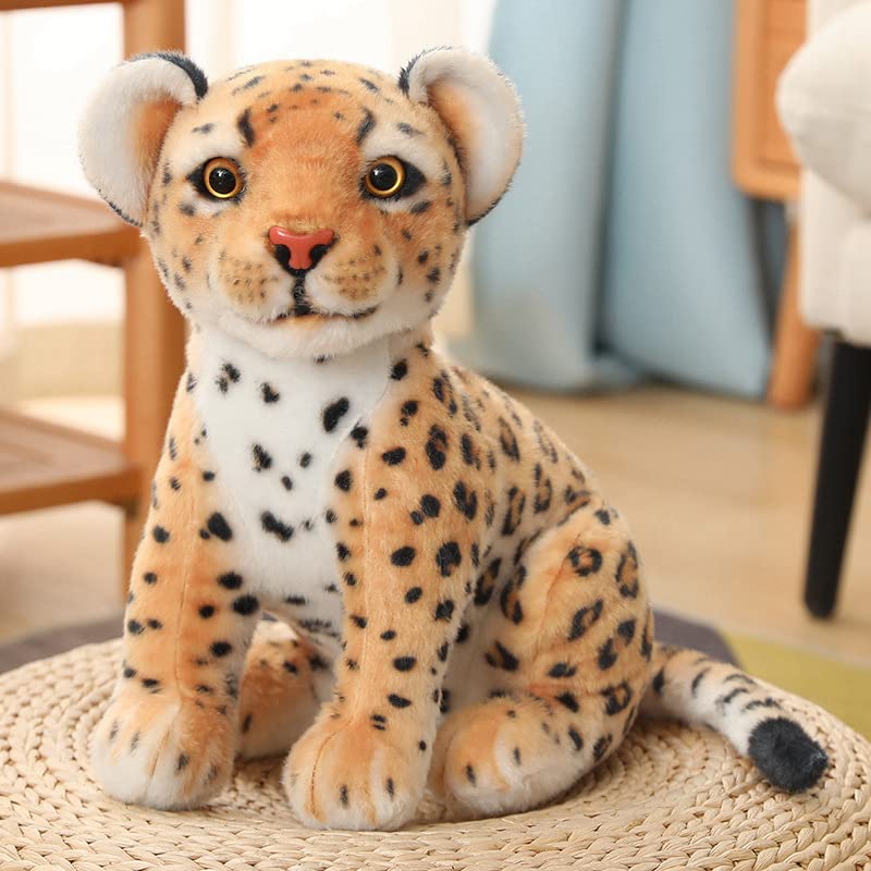 Natureman 9Inches Cheetah Plush Toy,Cute & Lifelike Cheetah Stuffed Animals Plush Toy,Gifts For Boys And Girls (Brown)