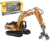 Gemini&Genius 1/50 Scale Excavator - Heavy Metal Timber Grab Vehicle for Kids & Decoration