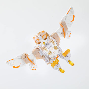 52TOYS Beastbox BB-41 Whitenoise Owl Deformation Toy, 2-in-1 Collectible Action Figure, 8.86 Inch, Ages 15+