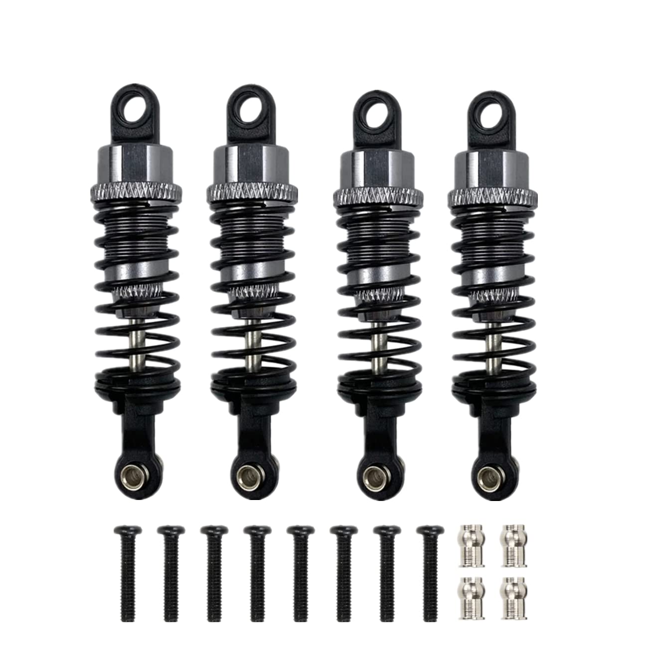 65mm Aluminum rc shock absorber damper Replacement A949-55 for 1/18 wltoys a959 a969 a979 k929 upgraded parts 4pcs/set(Titanium)